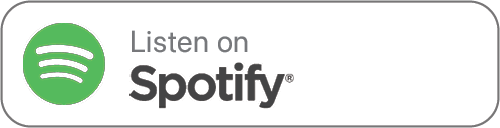 Spotify logo with the text 'Listen on Spotify' inside a rounded rectangle on a white background.