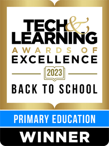 Tech & Learning Awards of Excellence 2023 Back to School badge for Primary Education Winner.